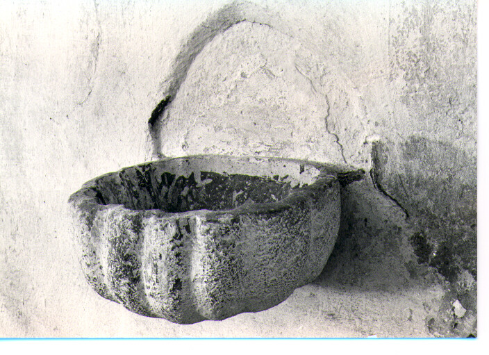 acquasantiera - bottega Italia meridionale (sec. XVIII)