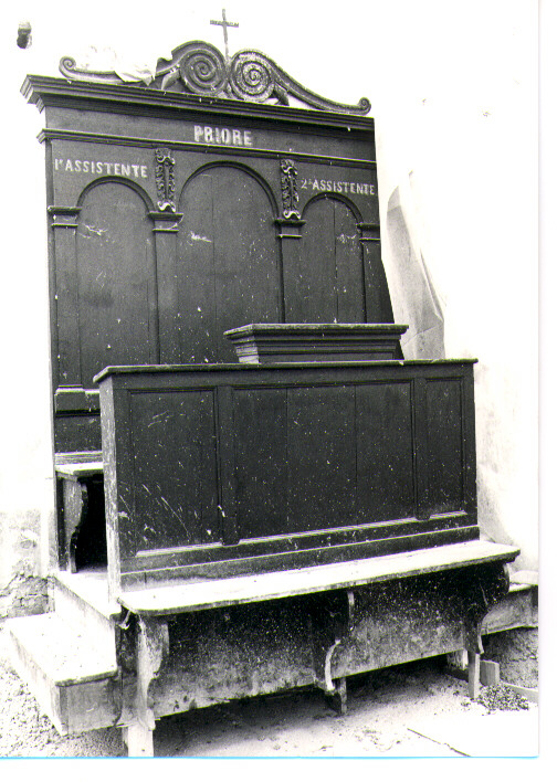 stalli del coro - bottega Italia meridionale (seconda metà sec. XIX)