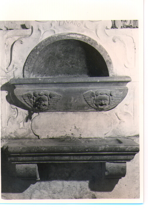 lavabo - bottega Italia meridionale (sec. XVII, sec. XVIII)