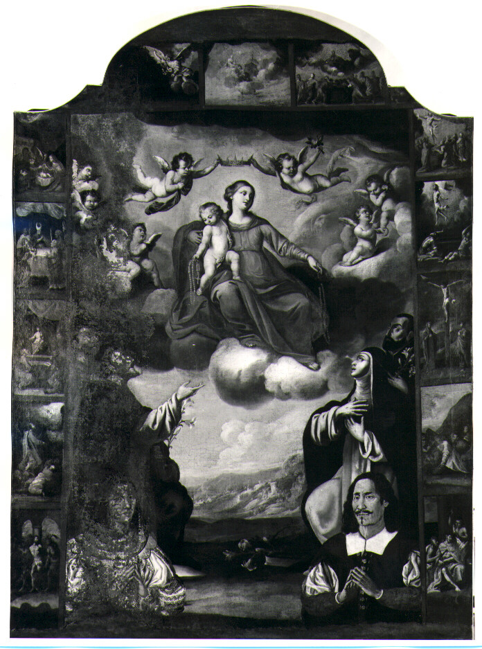 Madonna del Rosario (dipinto) - ambito napoletano (sec. XVII)