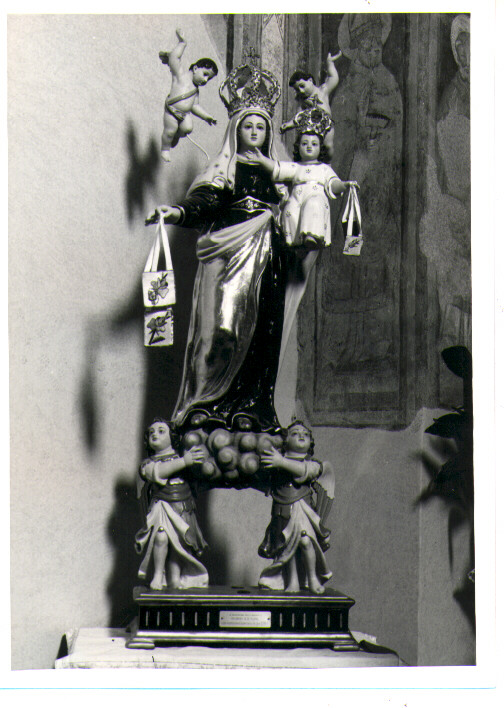 Madonna del Carmine con Bambino (gruppo scultoreo) - bottega lucana (inizio sec. XX)