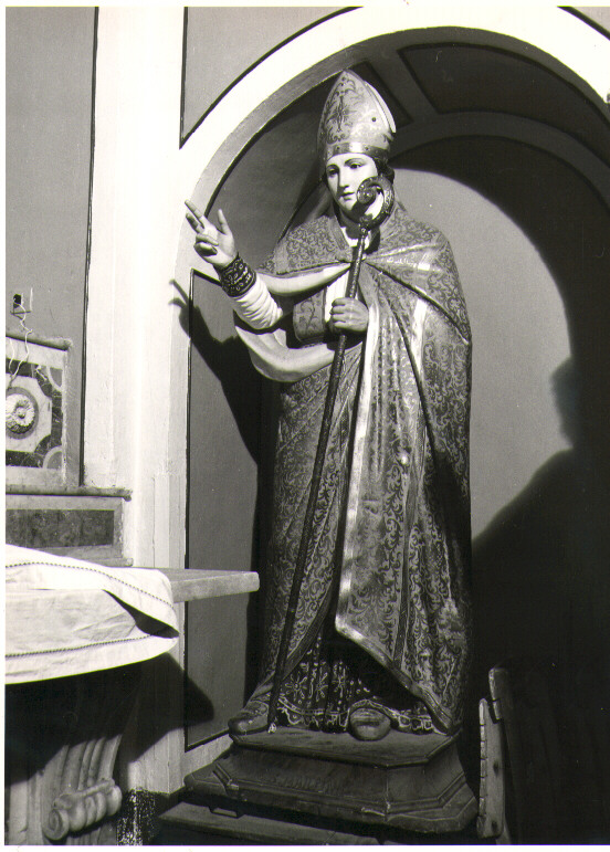 San Martino vescovo (statua) - bottega Italia meridionale (inizio sec. XIX)