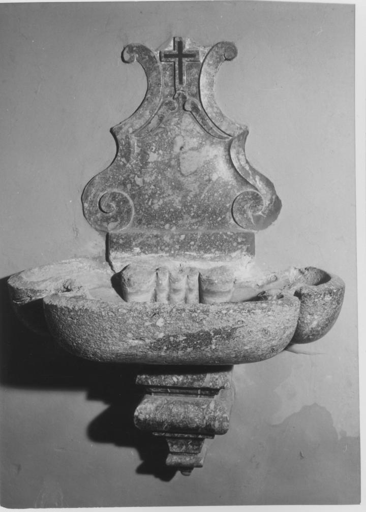 acquasantiera, serie - bottega Italia meridionale (sec. XVIII)