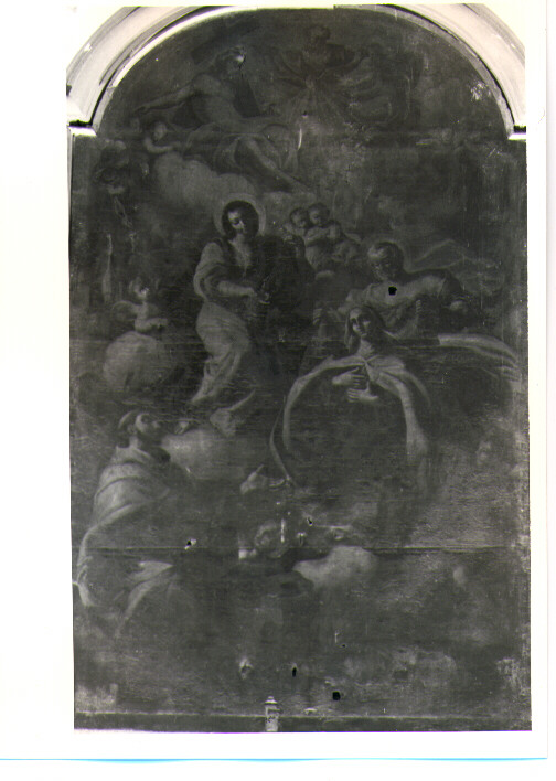 Madonna con San Giuseppe, Santa Teresa e San Francesco Saverio (dipinto) - ambito napoletano (metà sec. XVIII)