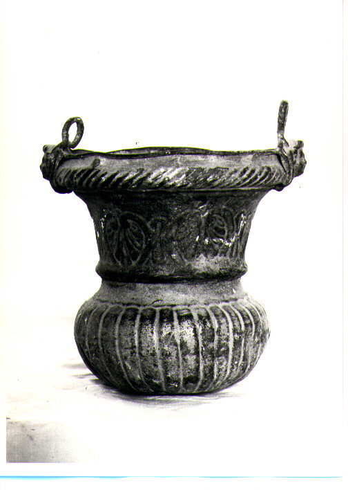 secchiello per l'acqua benedetta - bottega napoletana (metà sec. XX)