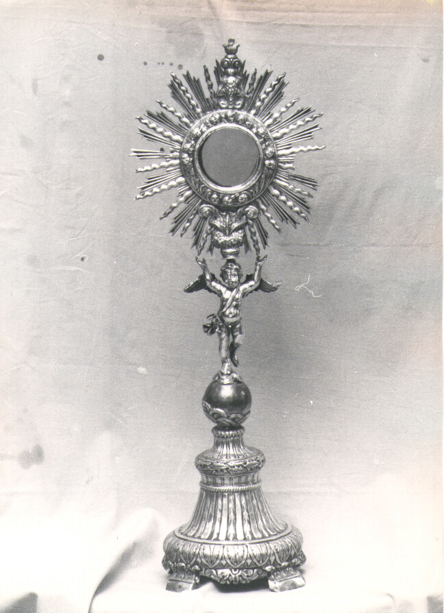 ostensorio - a raggiera - bottega napoletana (sec. XIX)