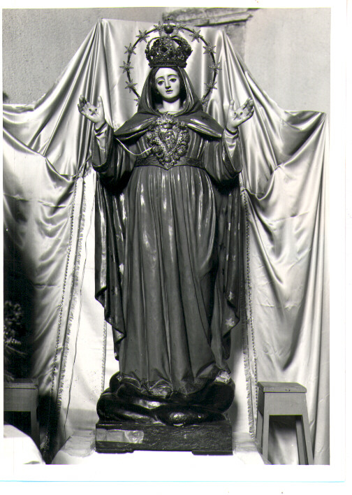 La vergine benedicente, Maria Vergine (statua) - ambito leccese (fine/inizio secc. XIX/ XX)