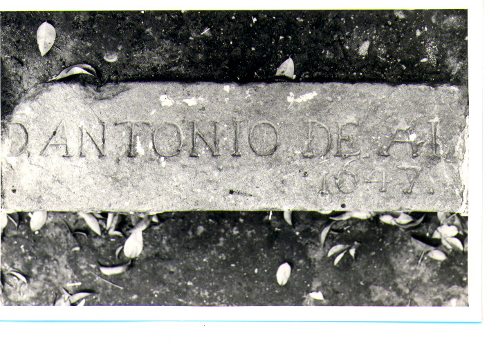 lapide documentaria, frammento - bottega Italia meridionale (sec. XVII)