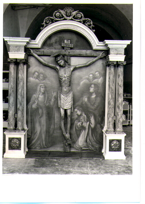 Cristo crocifisso (scultura) - bottega Italia meridionale (metà sec. XV)