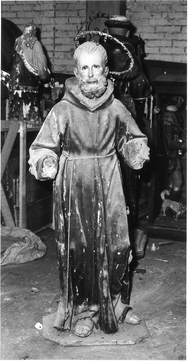 Santo francescano (statua) - bottega Italia meridionale (sec. XVIII)