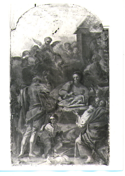 natività di Gesù (dipinto) di Mangieri Feliciano (sec. XIX)