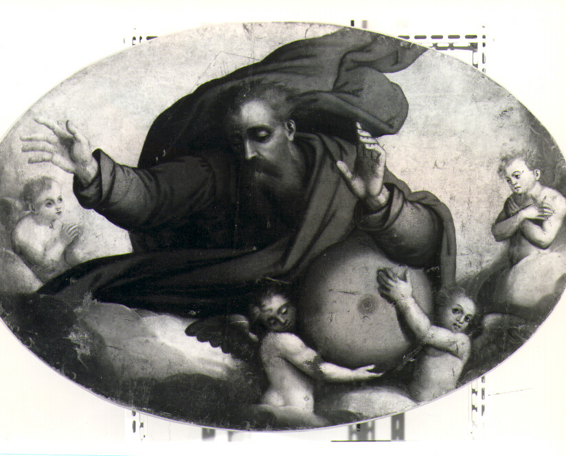 Dio Padre tra angeli (dipinto) - ambito Italia meridionale (seconda metà sec. XVI)