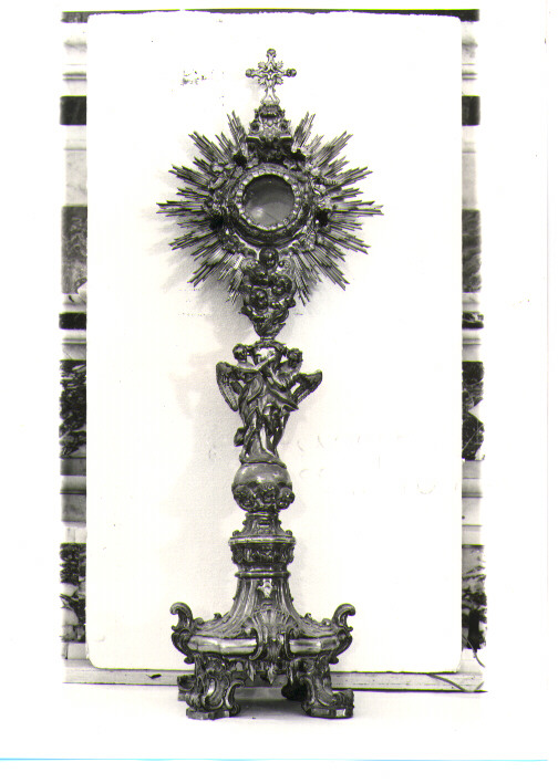 ostensorio - a raggiera - bottega napoletana (sec. XVIII)