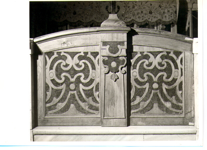 pannello di balaustrata - bottega Italia meridionale (fine/inizio secc. XVIII/ XIX)