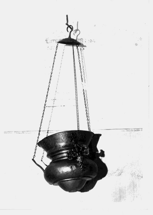 lampada pensile a vaso - bottega Italia meridionale (prima metà sec. XIX)