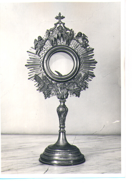 ostensorio - a raggiera - bottega Italia meridionale (sec. XVIII)