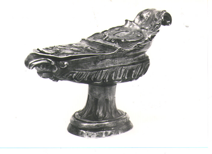 navicella portaincenso - a lucerna - bottega napoletana (fine/inizio secc. XVIII/ XIX)