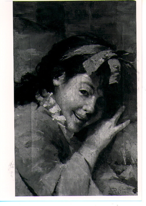 ritratto di bambino (dipinto) di Petroni Andrea (fine sec. XIX)