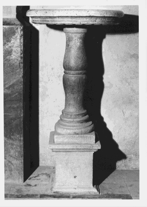 acquasantiera - bottega lucana (sec. XIX)