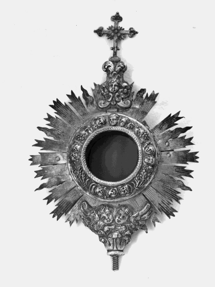 ostensorio, frammento di Alvino Nicola (sec. XVIII)
