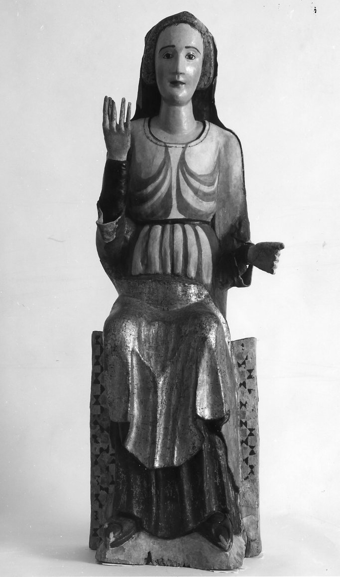 Madonna in trono (scultura) - bottega lucana (seconda metà sec. XIII)