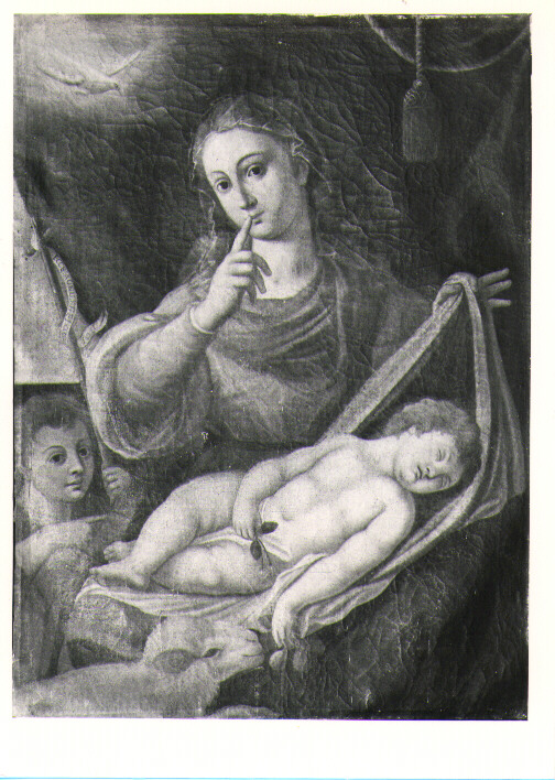 Madonna con Bambino e San Giovannino (dipinto) - ambito lucano (sec. XVIII)