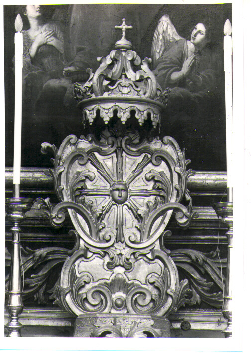 tronetto per esposizione eucaristica - bottega lucana (sec. XVIII)