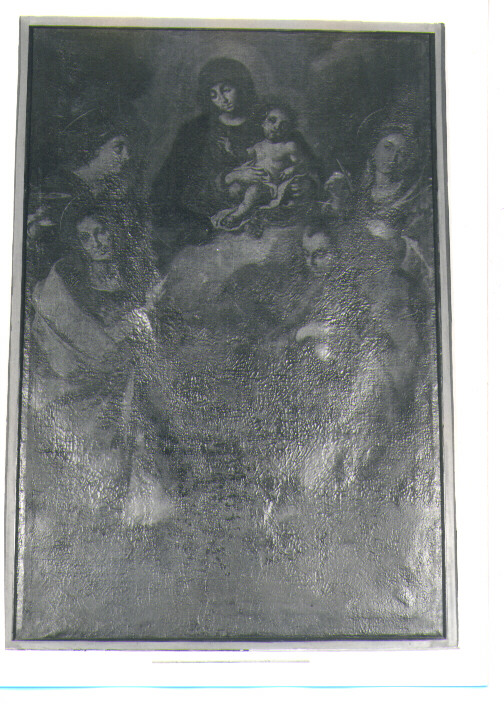 Madonna con Bambino e Santi (dipinto) - ambito Italia meridionale (sec. XVII)