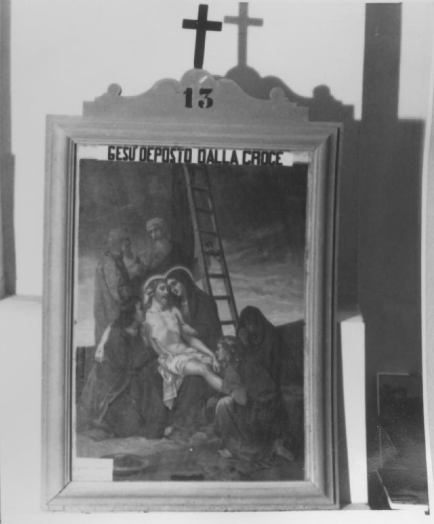 stazione XIII: Gesù deposto dalla croce (stampa, serie) - ambito lucano (sec. XX)