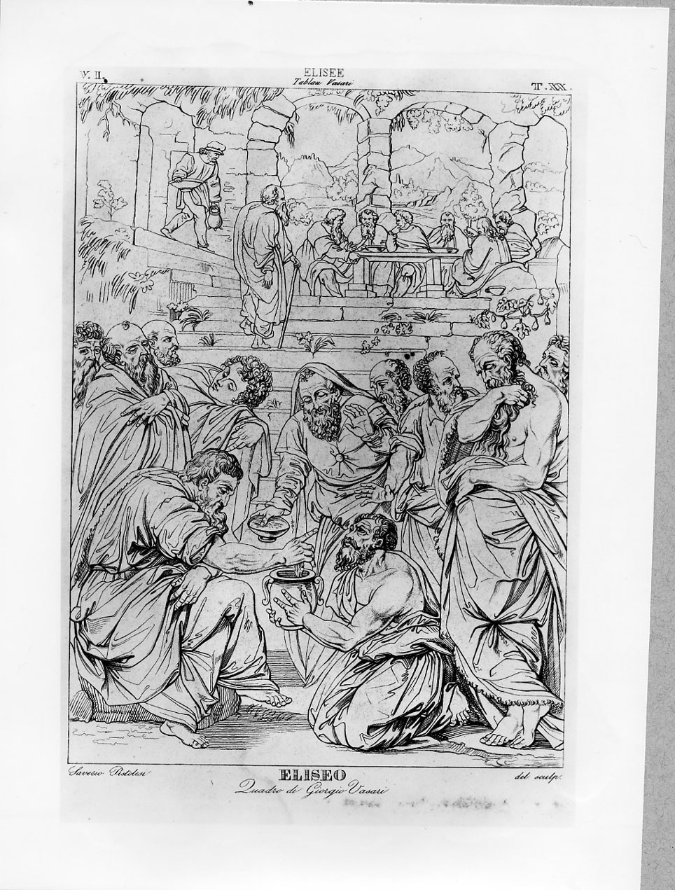 Eliseo (stampa) di Pistolesi Saverio, Vasari Giorgio (sec. XIX)