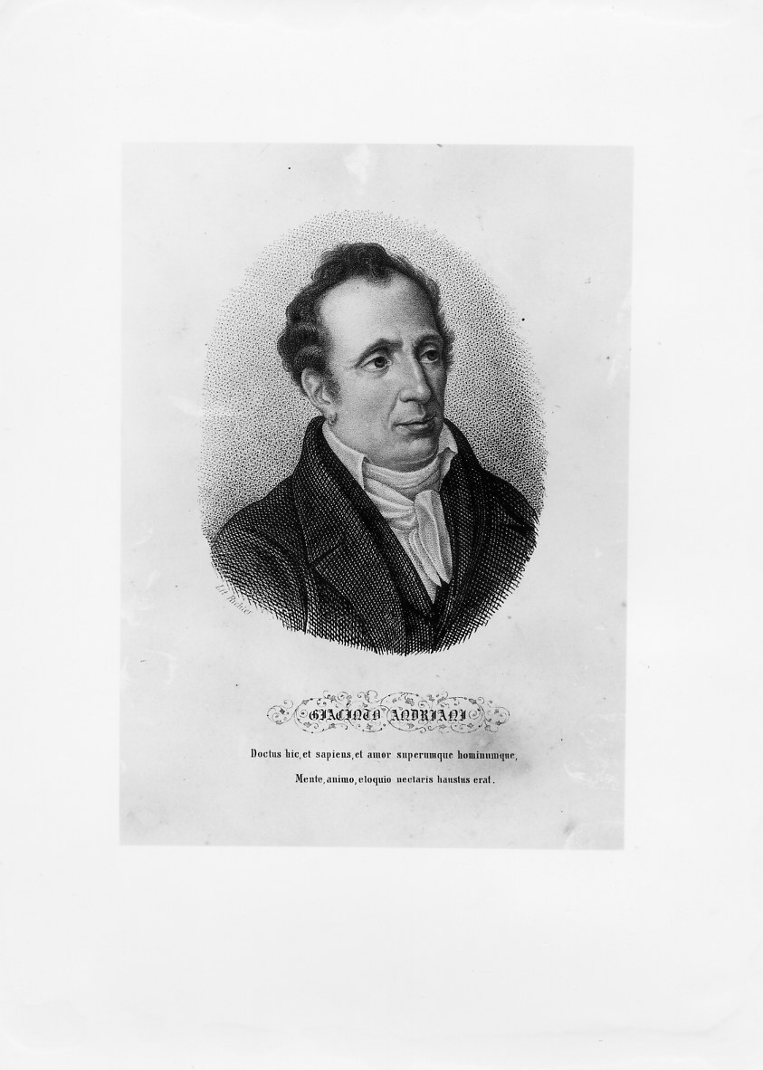 Ritratto di Giacinto Andriani (stampa smarginata) di Richter Johann (sec. XIX)