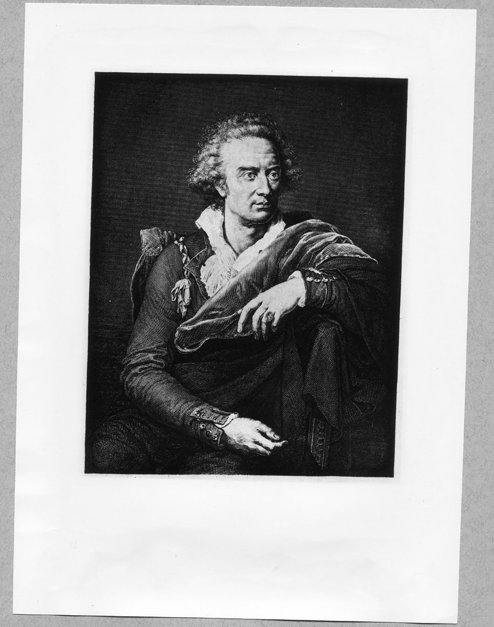 Ritratto di Vittorio Alfieri (stampa) di Gozzini Giuseppe, Fabre François Xavier (secondo quarto sec. XIX)