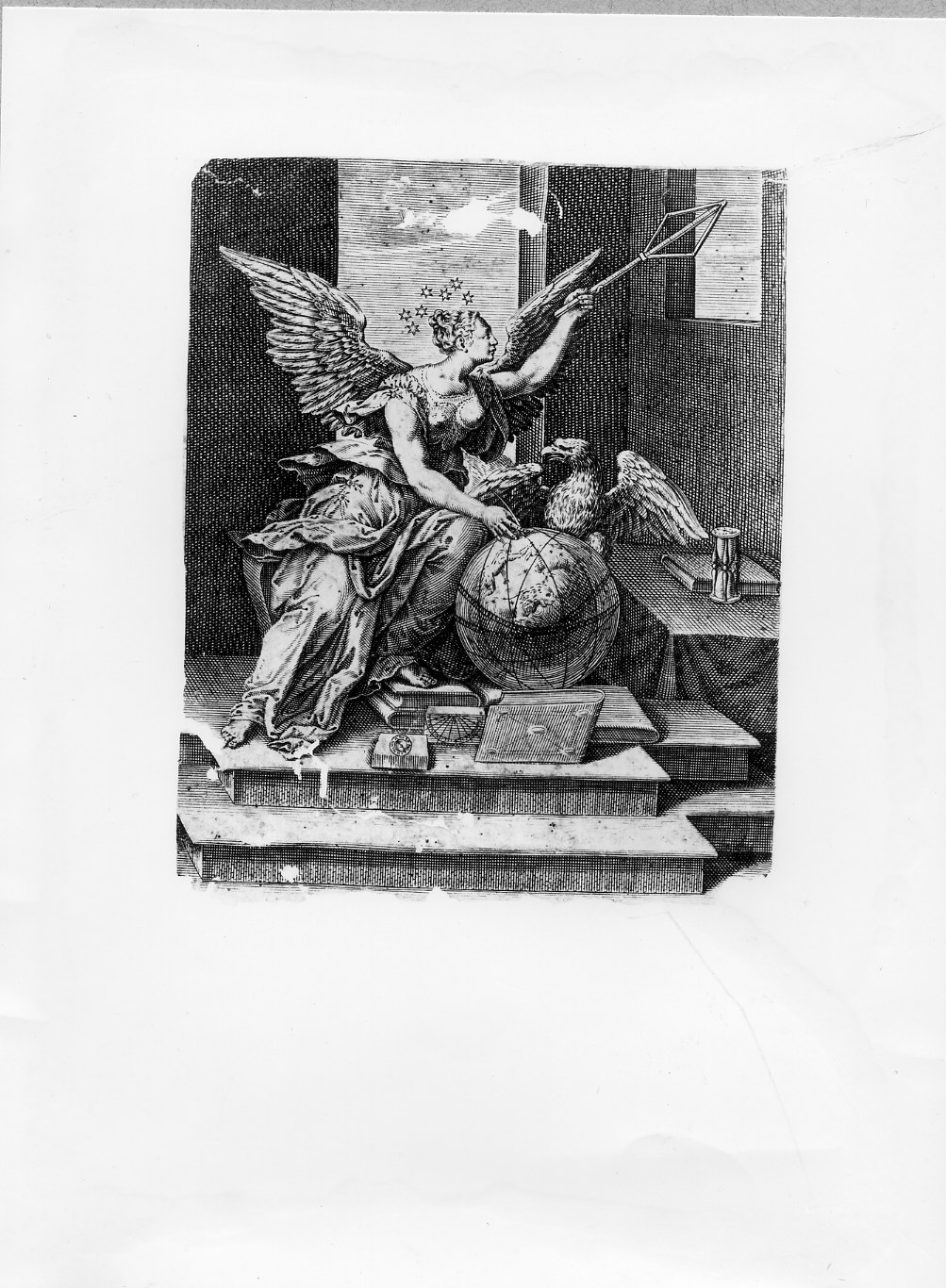 L'Astronomia (stampa smarginata) di De Vos Maarten (secc. XVI/ XVII)