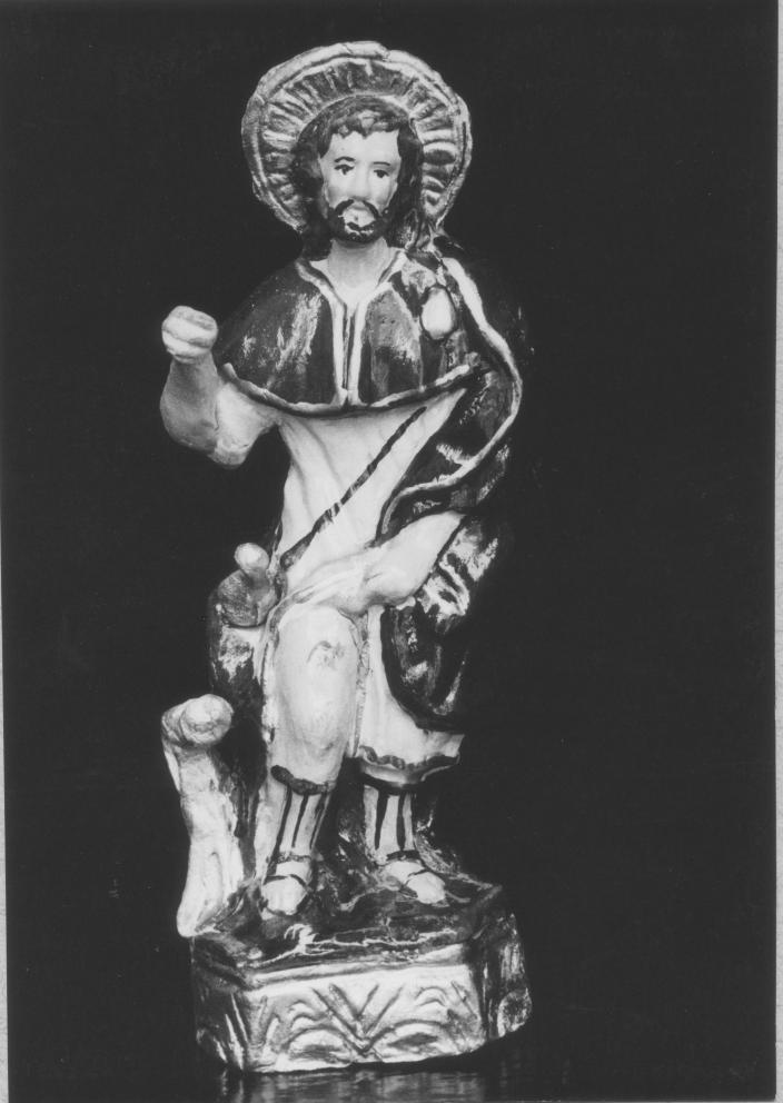 statua, statuetta di S. Rocco di Rocco Padula (1975/ 1976)