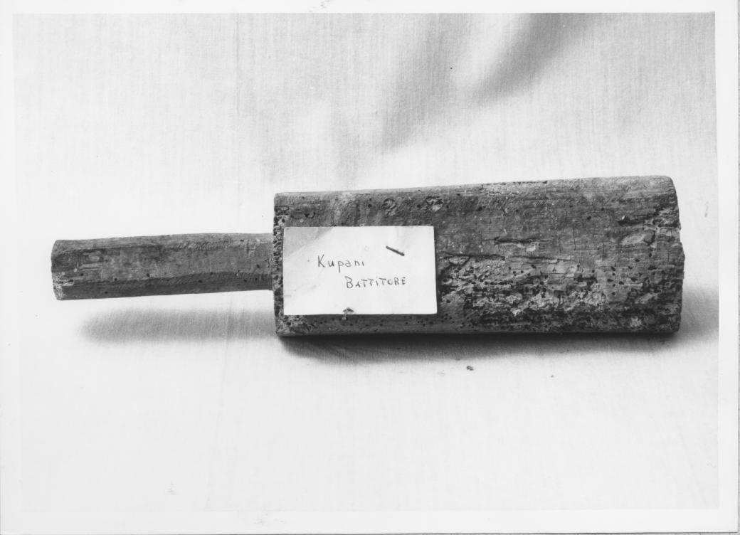 mazza battitrice - bottega Italia meridionale (sec. XX)