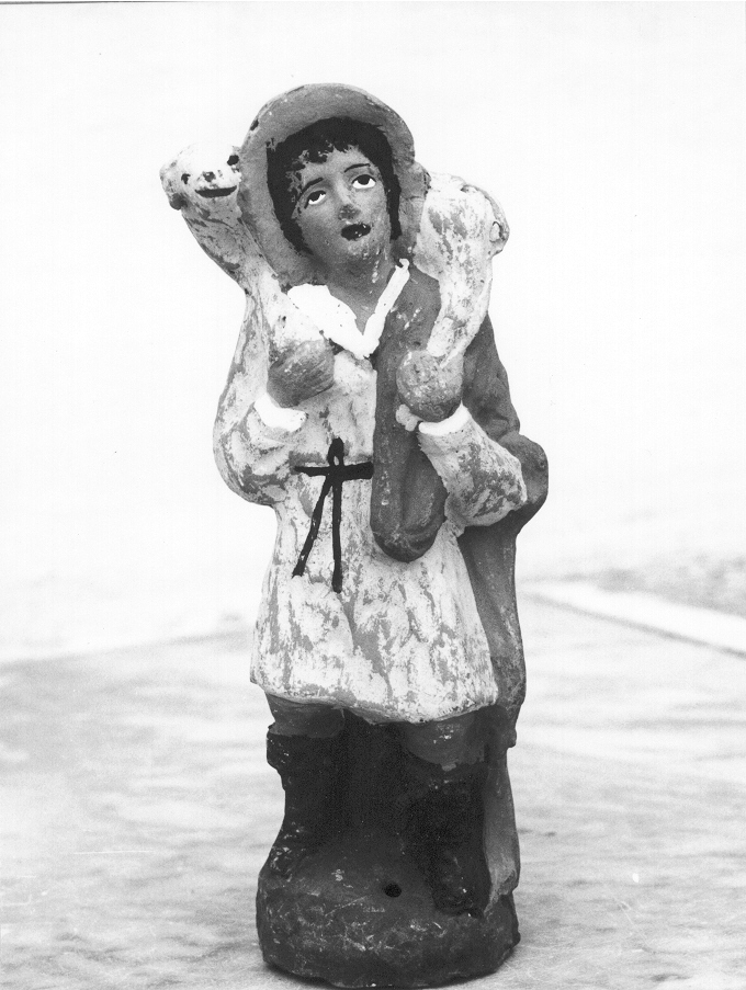 statuetta di presepio di nr - Bottega artigiana (figurinai) (1950 post)