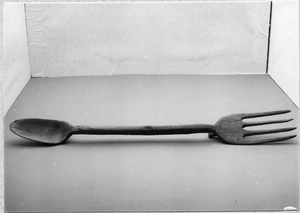 cucchiaio-forchetta, utensili, Casa contadina - Arte dei pastori (sec. XX)