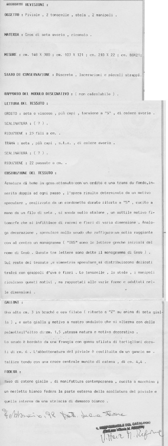 parato, insieme - manifattura Italia meridionale (fine/inizio secc. XIX/ XX)