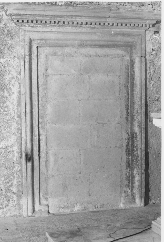 portale - bottega Italia meridionale (secc. XVI/ XVII)