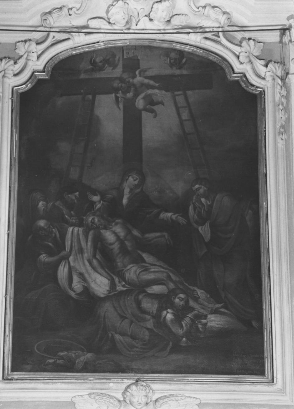 Cristo deposto dalla Croce dalla croce (dipinto) di Bonamassa Nunzio Nicola (sec. XVIII)