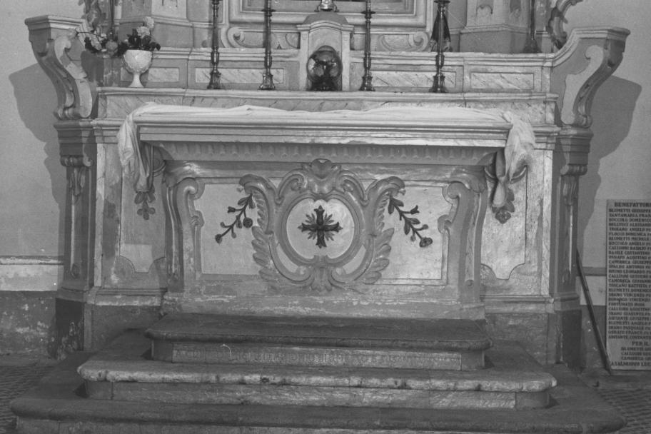 altare maggiore - bottega Italia meridionale (sec. XIX)