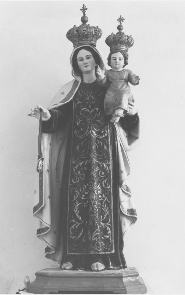 Madonna del Carmine, Madonna con Bambino (statua) - bottega Italia meridionale (sec. XIX)