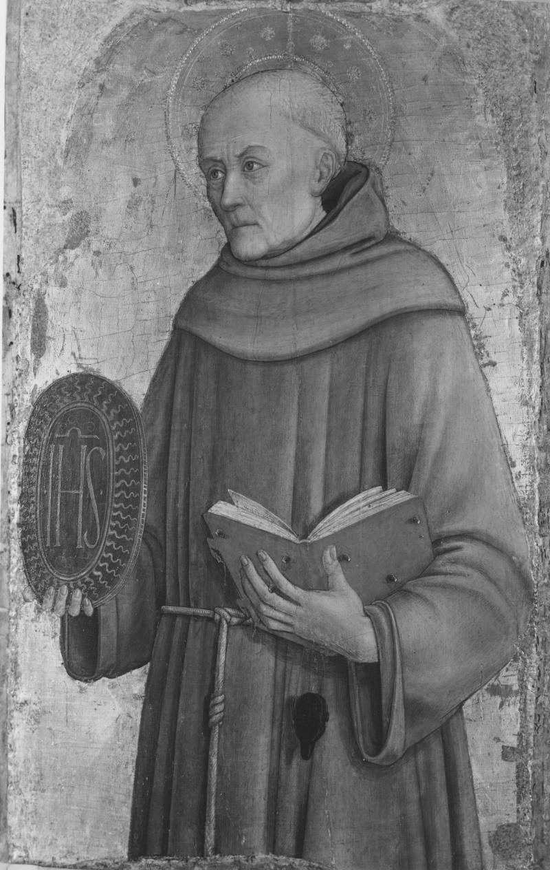 San Bernardino da Siena (dipinto) di Bastiani Lazzaro (seconda metà sec. XV)