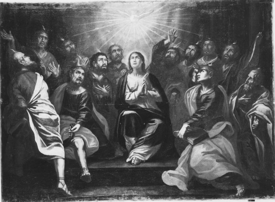 Pentecoste (dipinto) di Conversi Vito Antonio (bottega) (metà sec. XVIII)