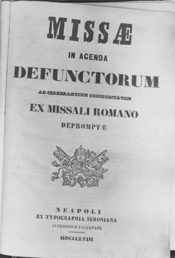 coperta di libro liturgico - manifattura napoletana (seconda metà sec. XIX)