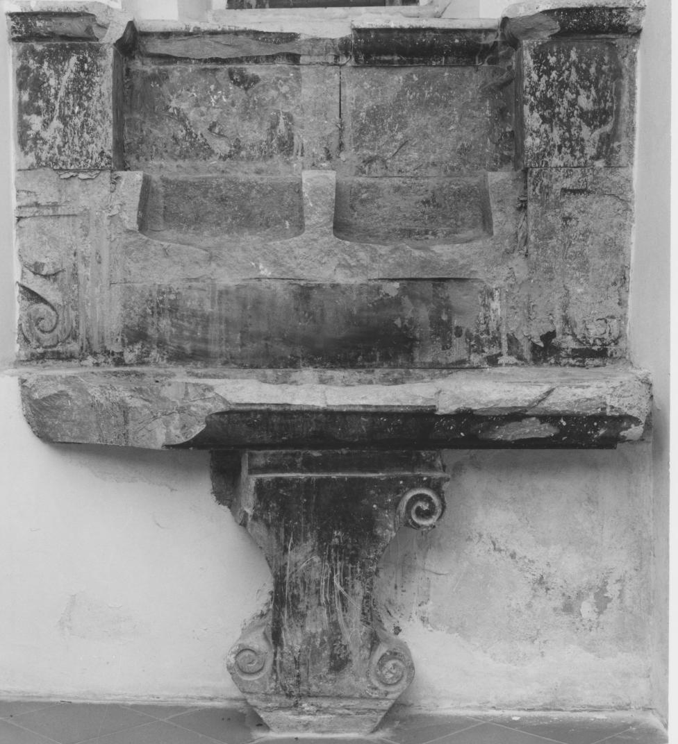 lavabo - bottega lucana (sec. XVIII)