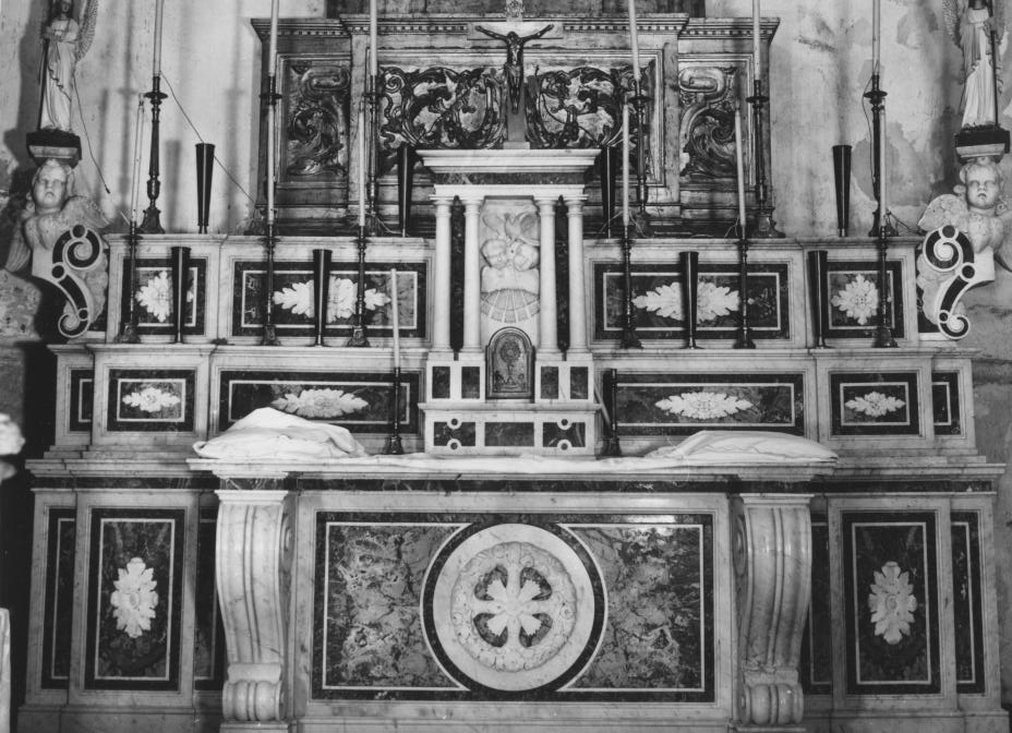 altare maggiore - bottega Italia meridionale (inizio sec. XX)