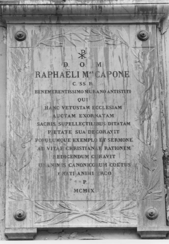 lapide commemorativa - bottega lucana (sec. XX)