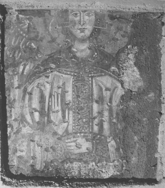 arcangelo (decorazione pittorica) - ambito lucano (metà sec. XIII)