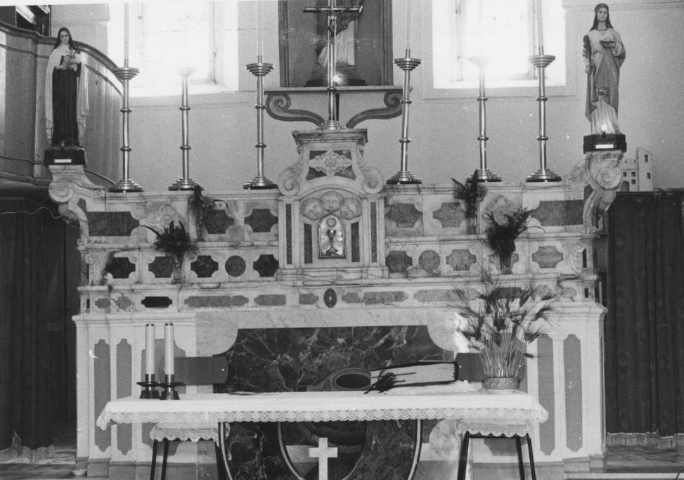 altare maggiore - bottega Italia meridionale (seconda metà sec. XIX)